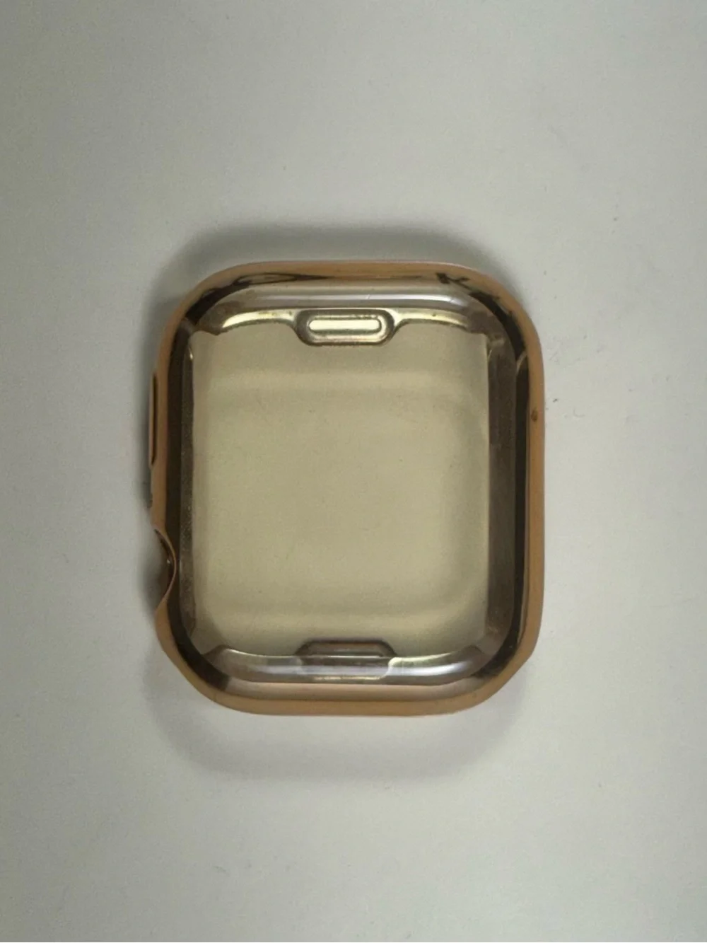 Apple Watch Protective Case Screen Cover 45mm Gold Silicone smartwatch protector